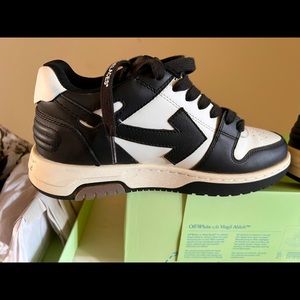 Off-White “Out of Office” Sneakers Black & White Size 38 - Women-US Size 8/8.5